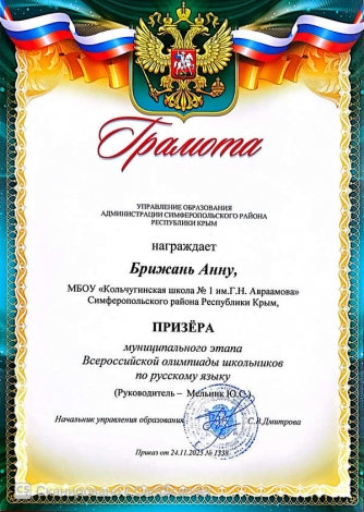 Брижань Анна