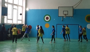 Соревнования по баскетболу среди девушек
