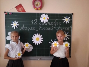 Акция Белый цветок